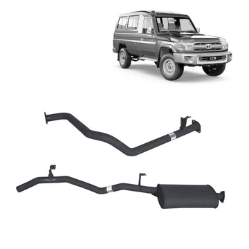 Redback Performance Exhaust System for Toyota Landcruiser 75/78 Series 4.2L 1HZ - Brixton 4x4 - Buy Online Now!